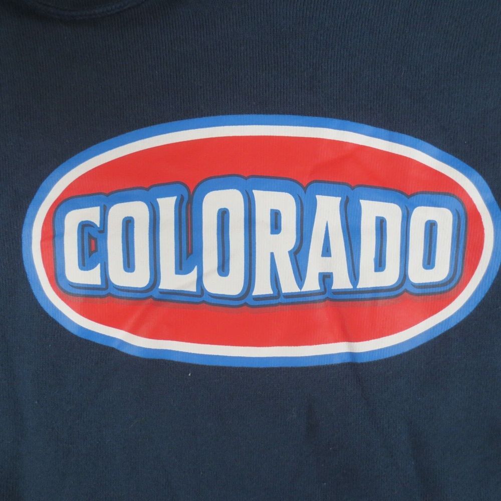 Colorado State of Mine Hoodie‎ Mens S Blue Graphic Pullover Sweatshirt Outdoors